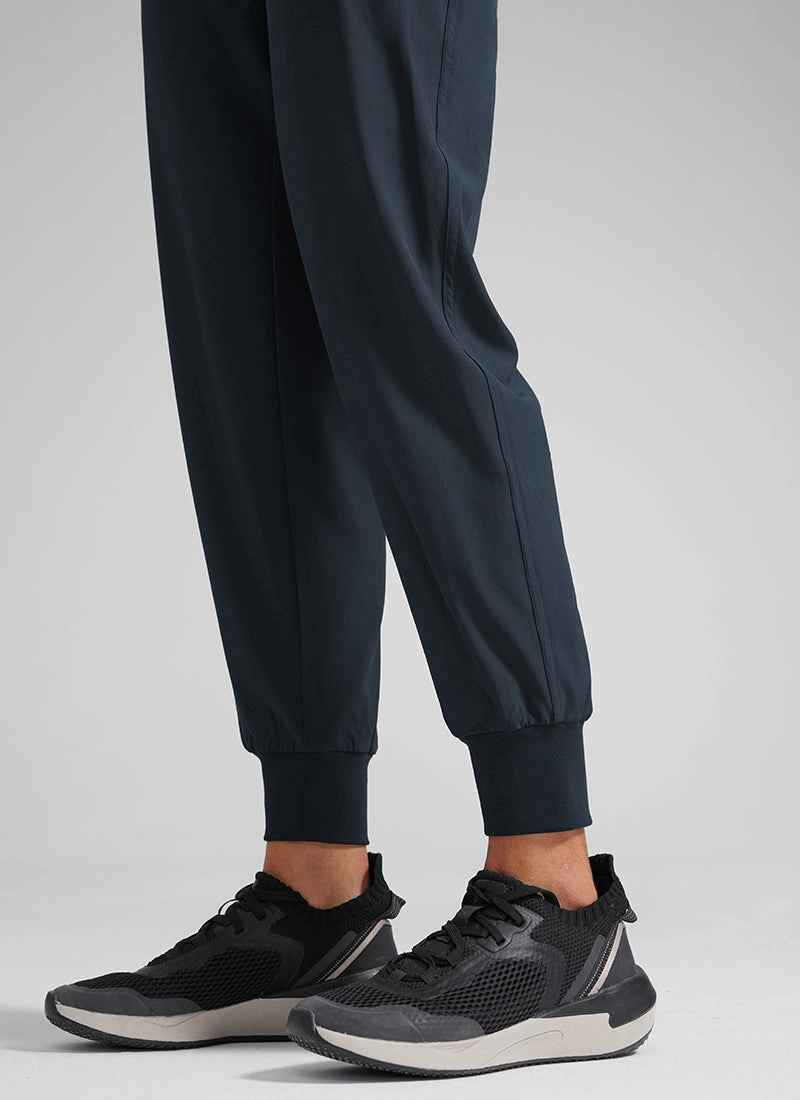 Feathery-Fit Drawstring Jogger with Pockets 28'' - Flat Waistband