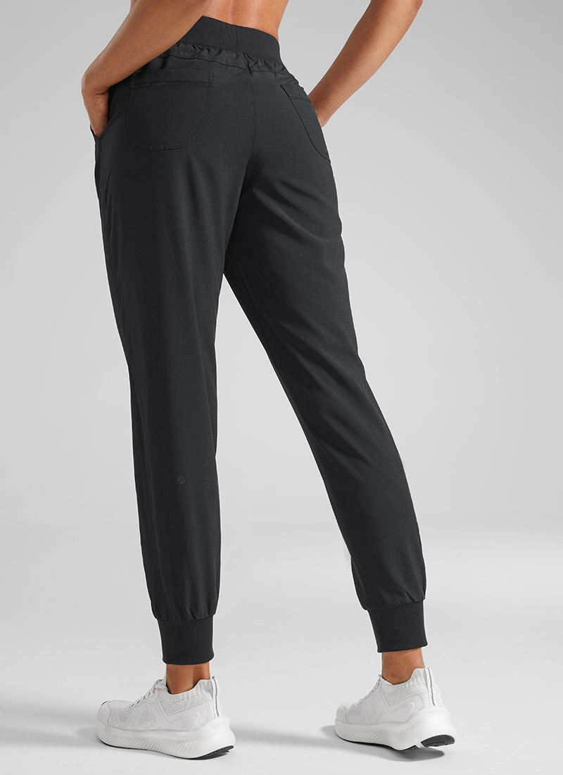 Feathery-Fit Drawstring Jogger with Pockets 28'' - Flat Waistband