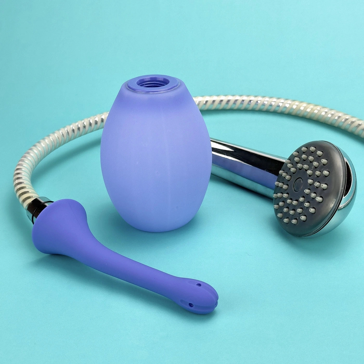 Flexible Tip Anal Douche Automatic Enema Bulb - 20Oz Electric Enemas for Colon Cleanse