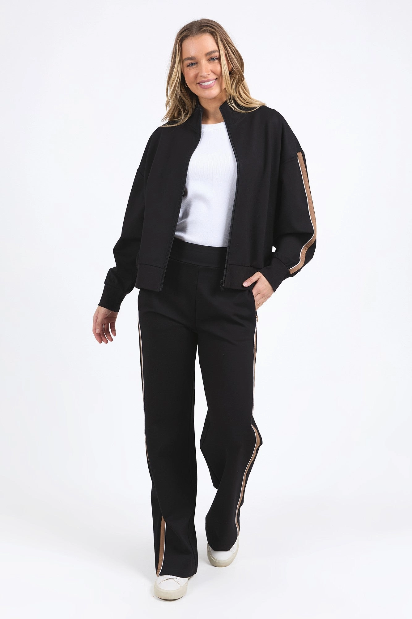 Foxwood London Zip Thru Jacket Black