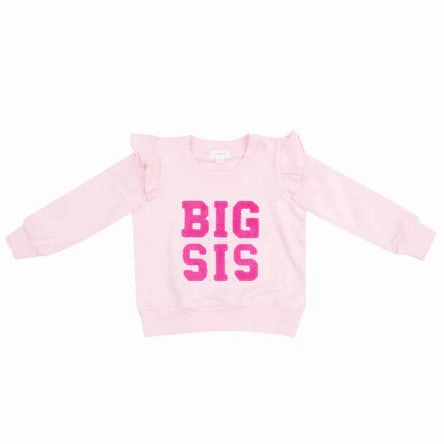French Terry Sibling - Big Sis Ruffle Sweatshirt