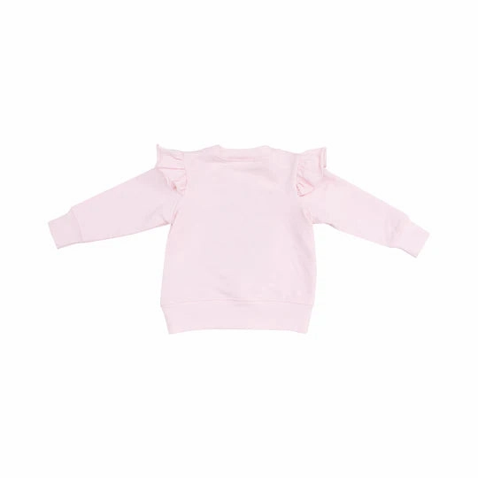 French Terry Sibling - Big Sis Ruffle Sweatshirt
