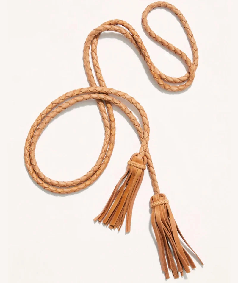Fringe Soga Leather Belt