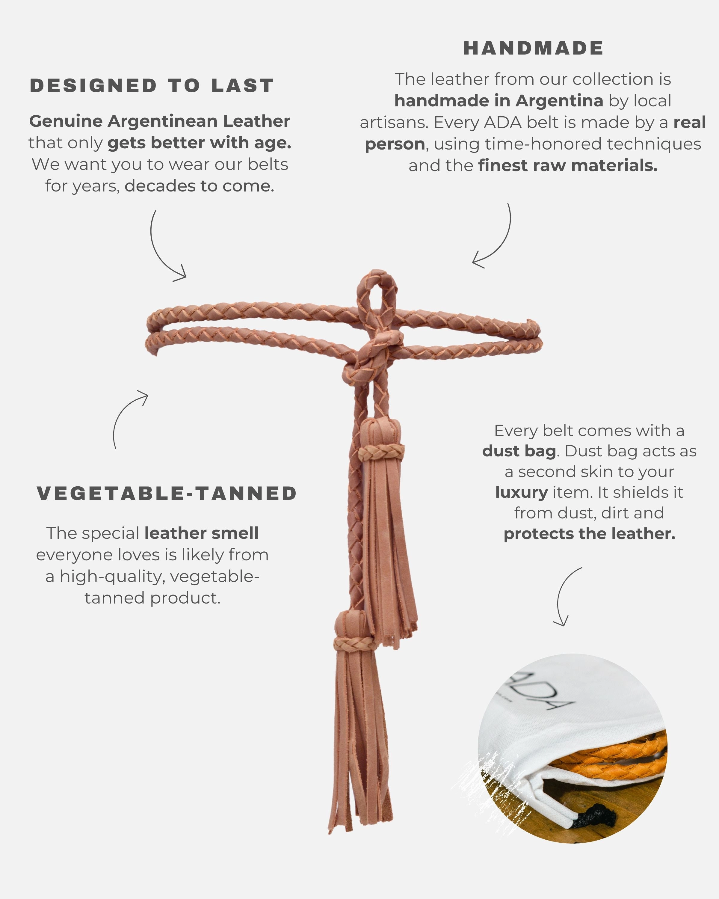 Fringe Soga Leather Belt