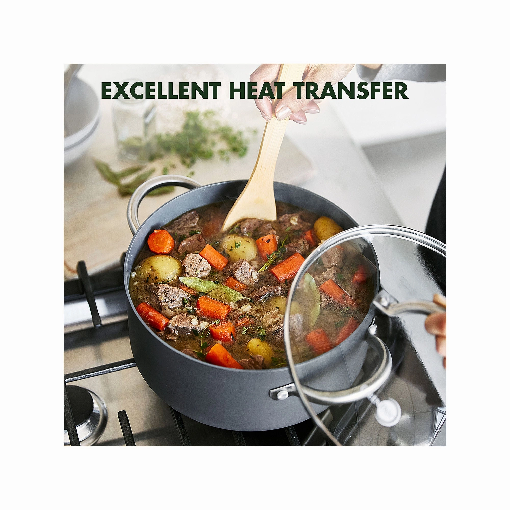 Green Pan Lima Ha Ceramic Nonstick 12-Pc. Cookare Set CW000545-004 - GRAY ONE SIZE