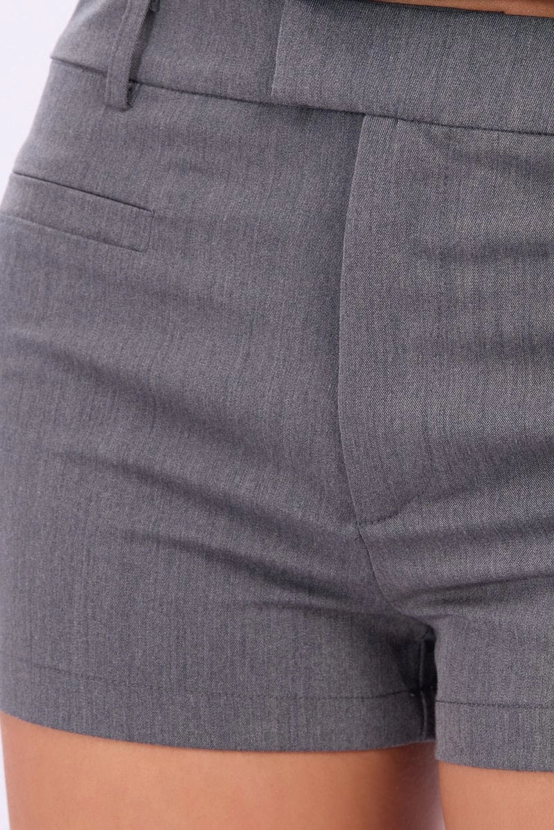 Grey Micro Shorts