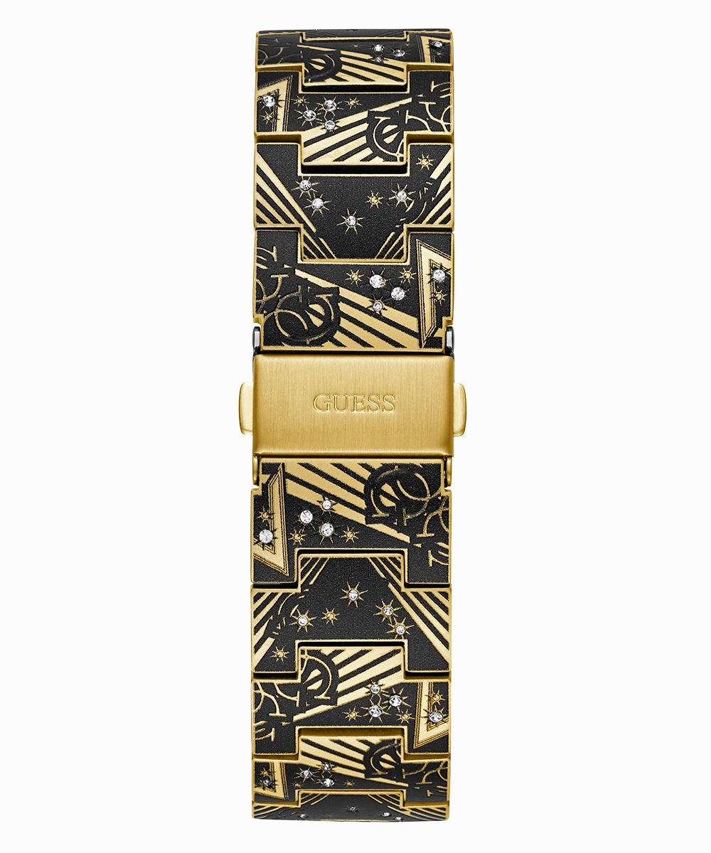 GUESS Mens Gold Tone Analog Watch
