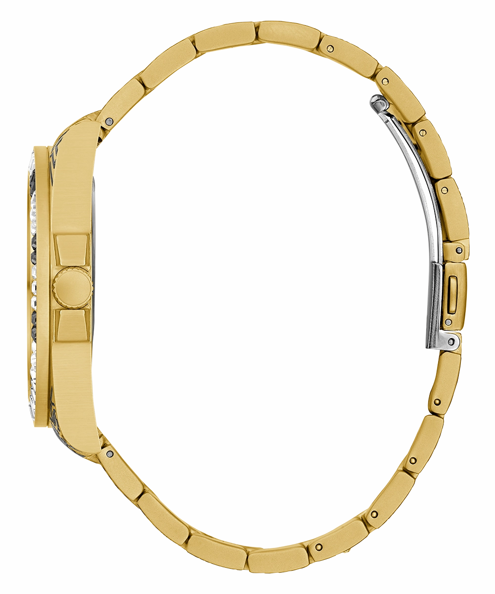 GUESS Mens Gold Tone Analog Watch