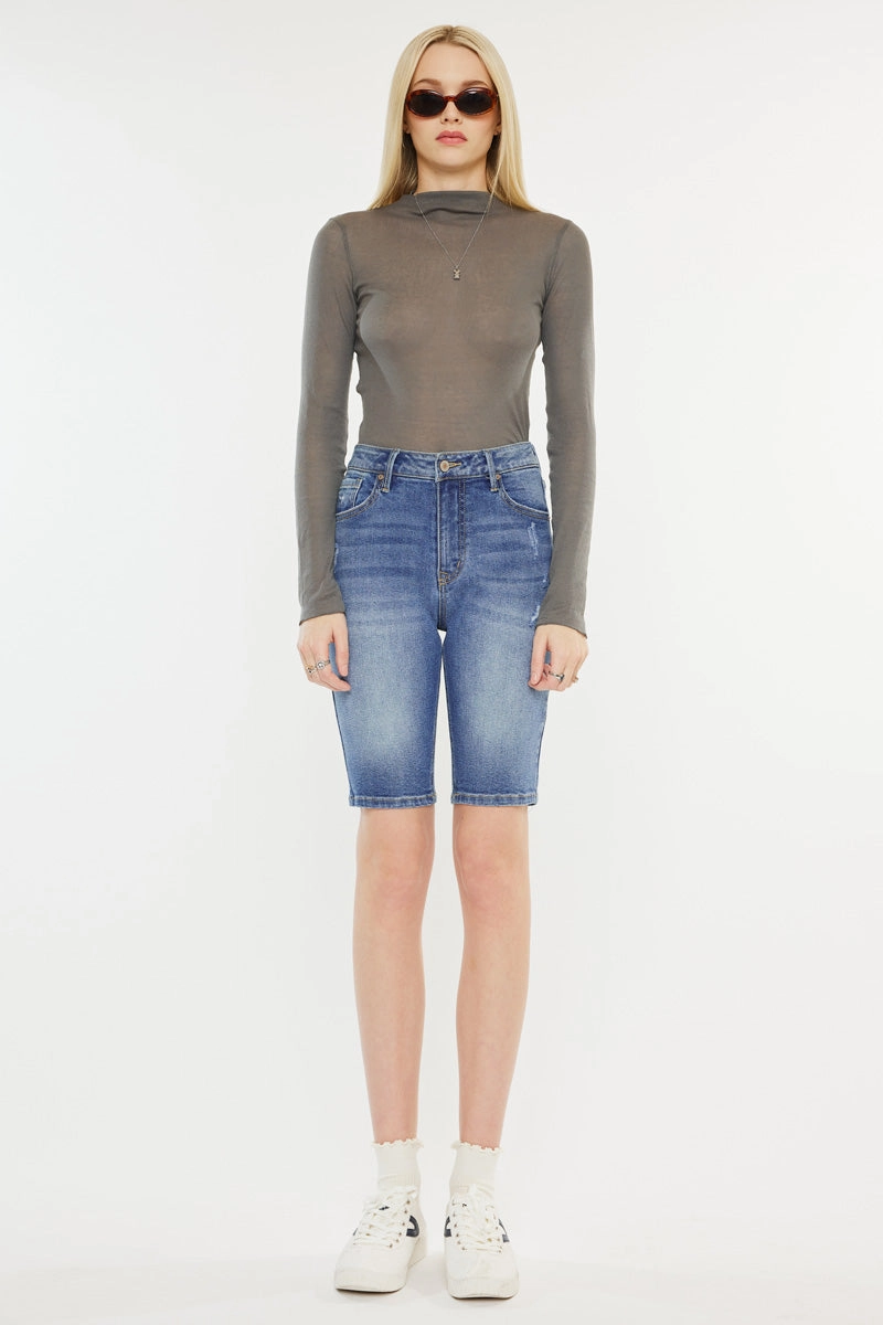 Halima  High Rise Bermuda Shorts