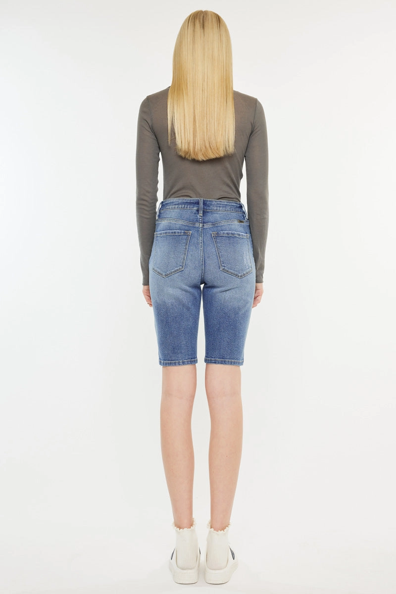 Halima  High Rise Bermuda Shorts