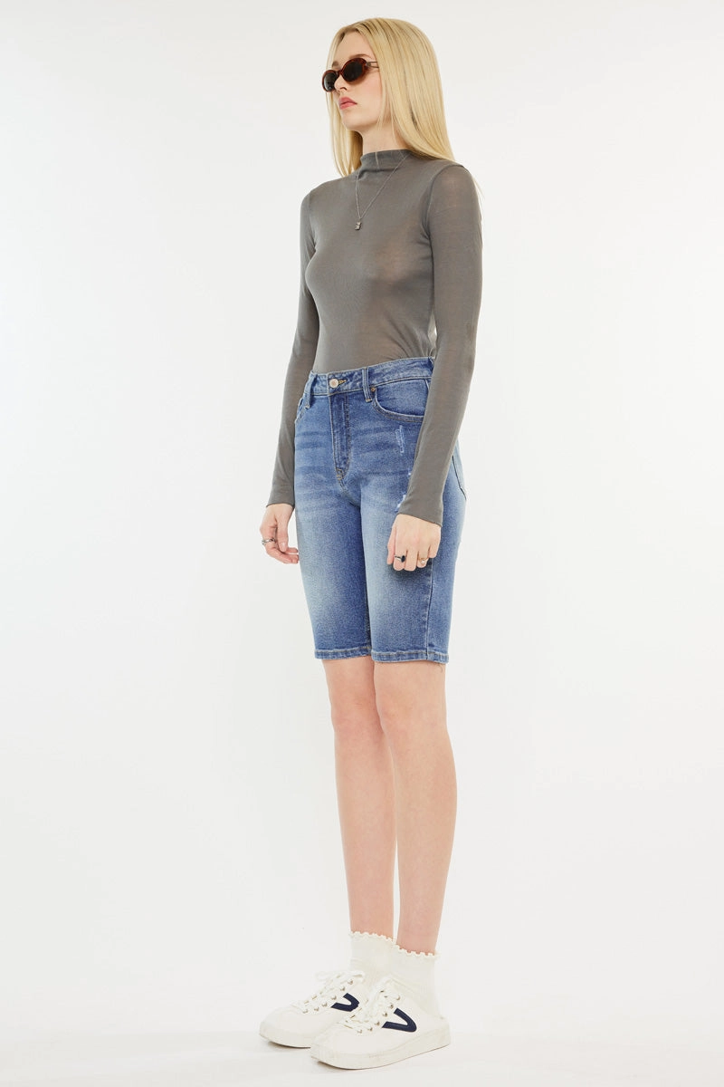 Halima  High Rise Bermuda Shorts