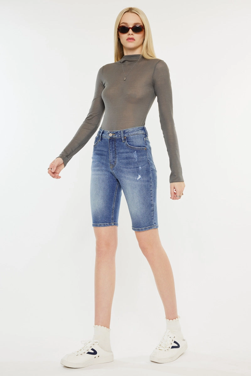 Halima  High Rise Bermuda Shorts