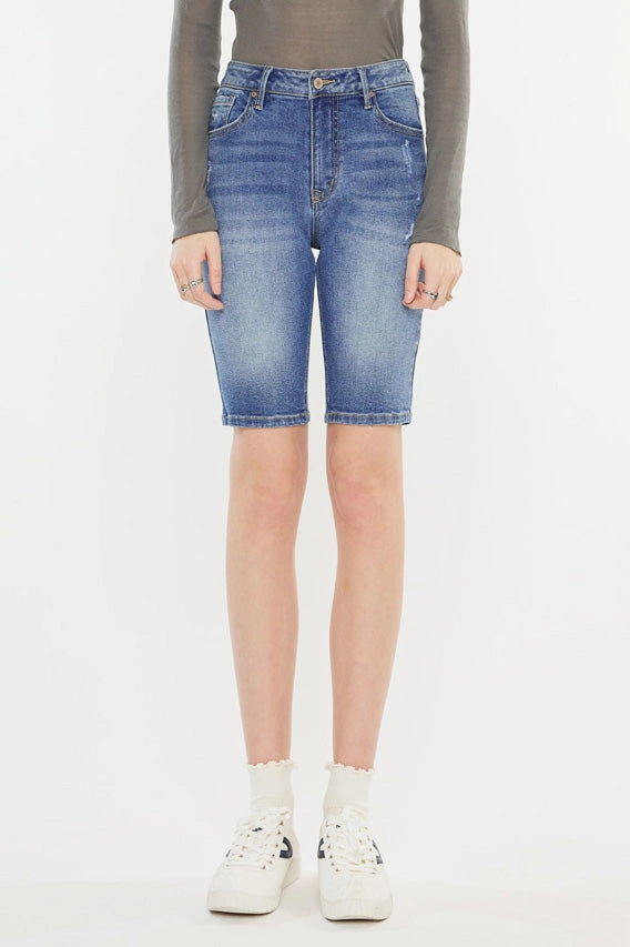 Halima  High Rise Bermuda Shorts
