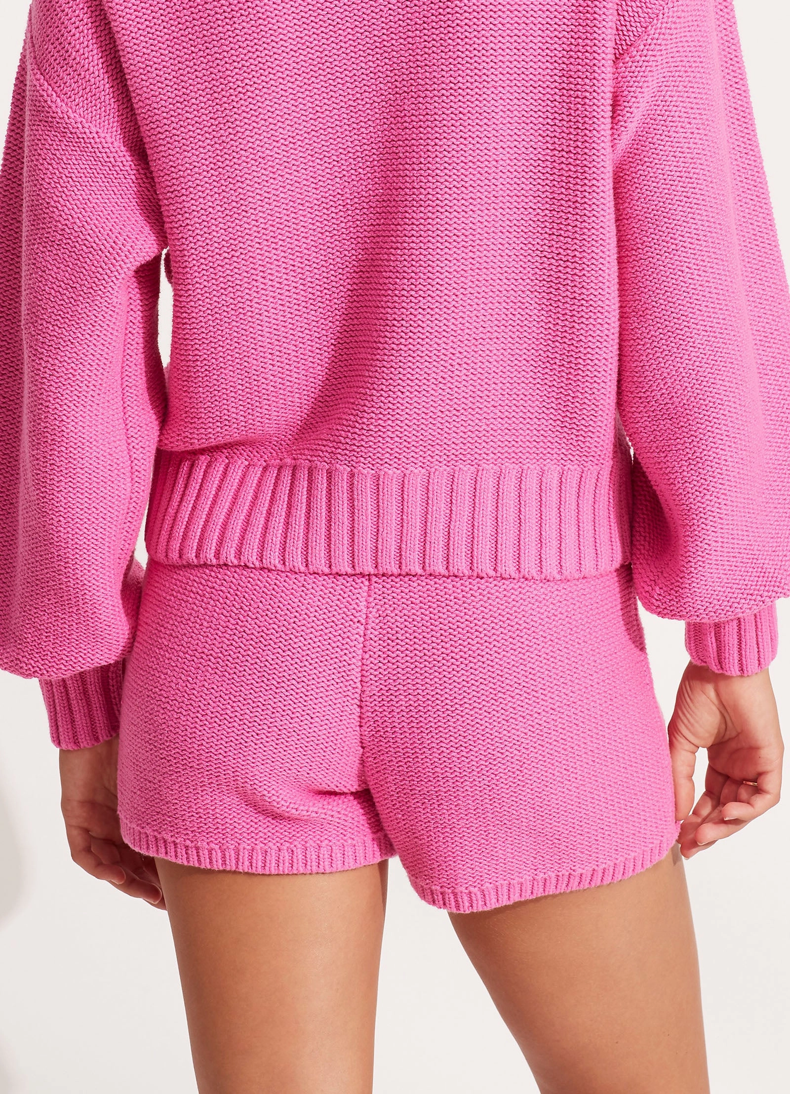 Husk Chunky Knit Short - Pink