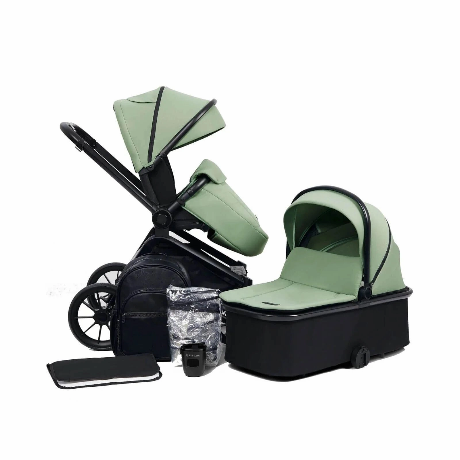 Ickle Bubba Altima 2-in-1 Pushchair & Carrycot - Sage Green