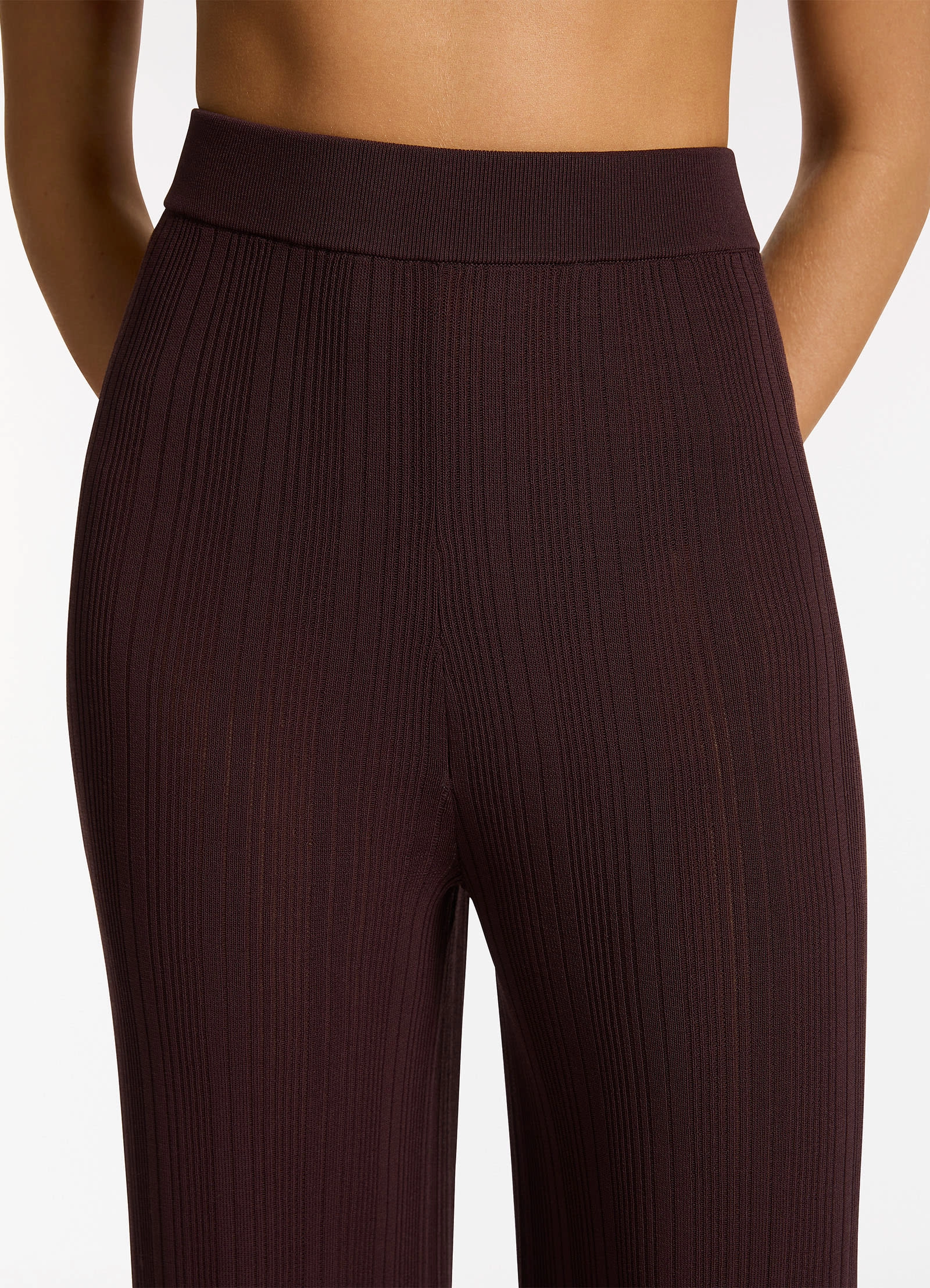 Jetset Wide Leg Pant - Chocolate