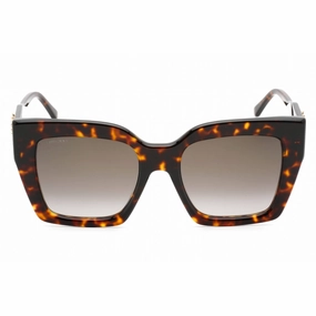 Jimmy Choo Eleni/G/S 086/HA Women's Havana Square Frame Sunglasses