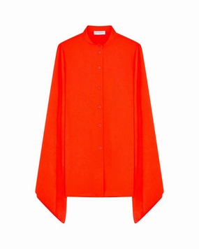 Kimono Sleeve Shirt - Bright Red