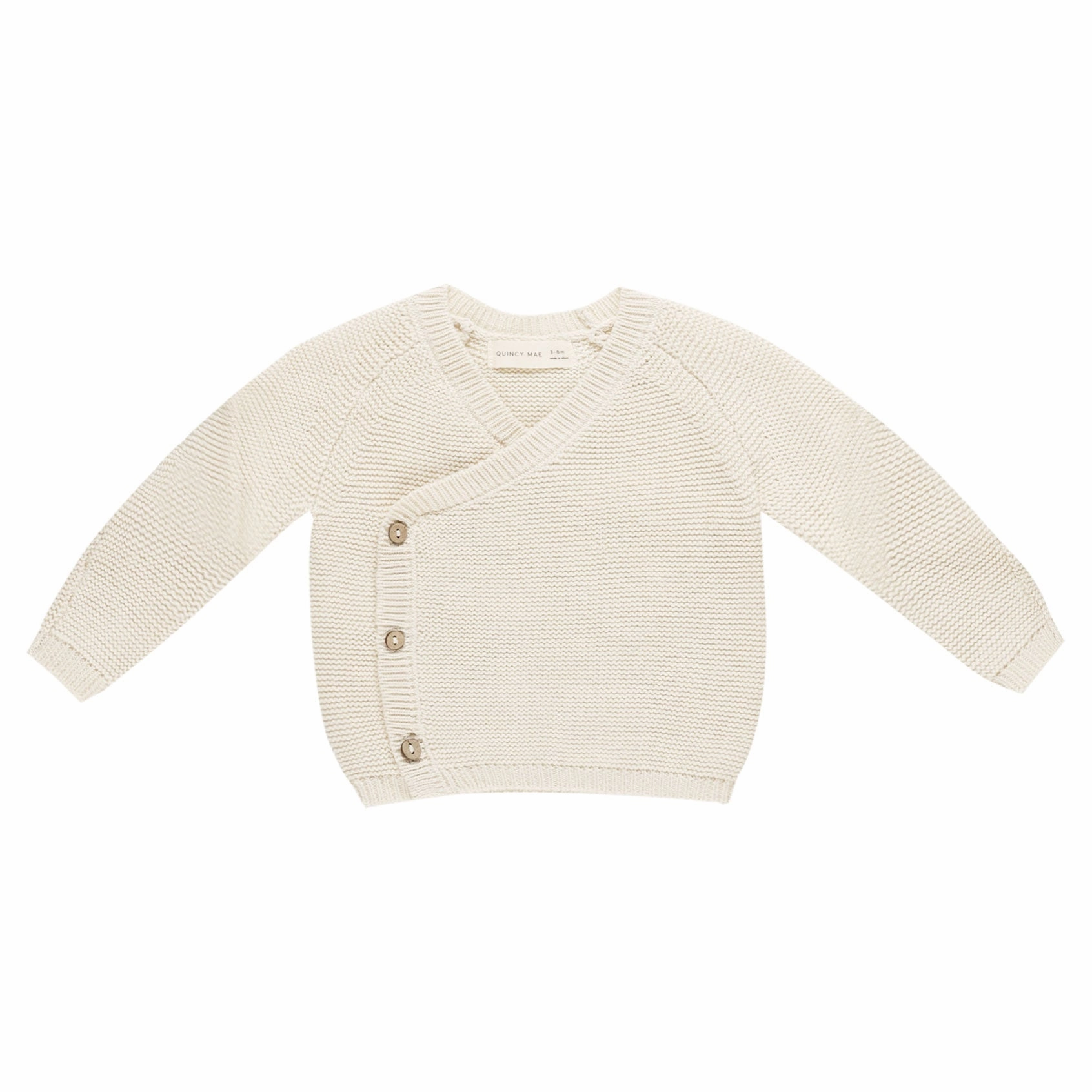 Knit Wrap Top - Natural - FINAL SALE