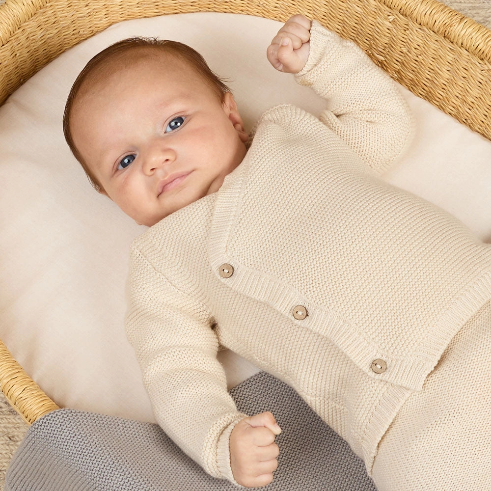 Knit Wrap Top - Natural - FINAL SALE