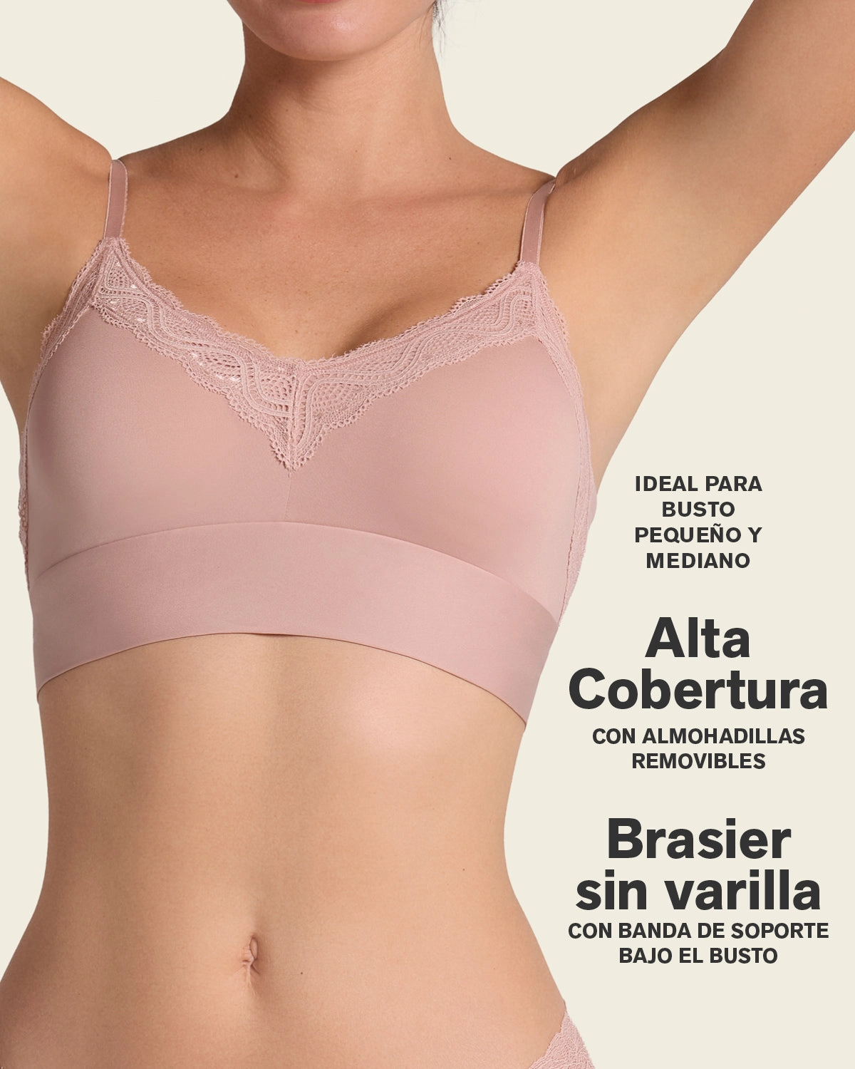 Lace Trim Soft Full Coverage Smoothing Wireless Daily Bra