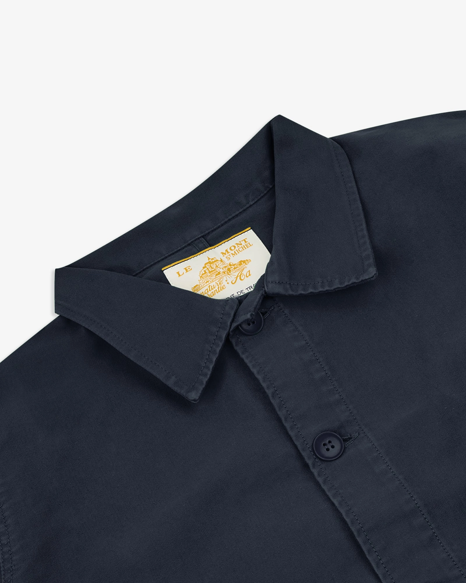 Le Mont St Michel Moleskin Authentic Work Jacket - Navy
