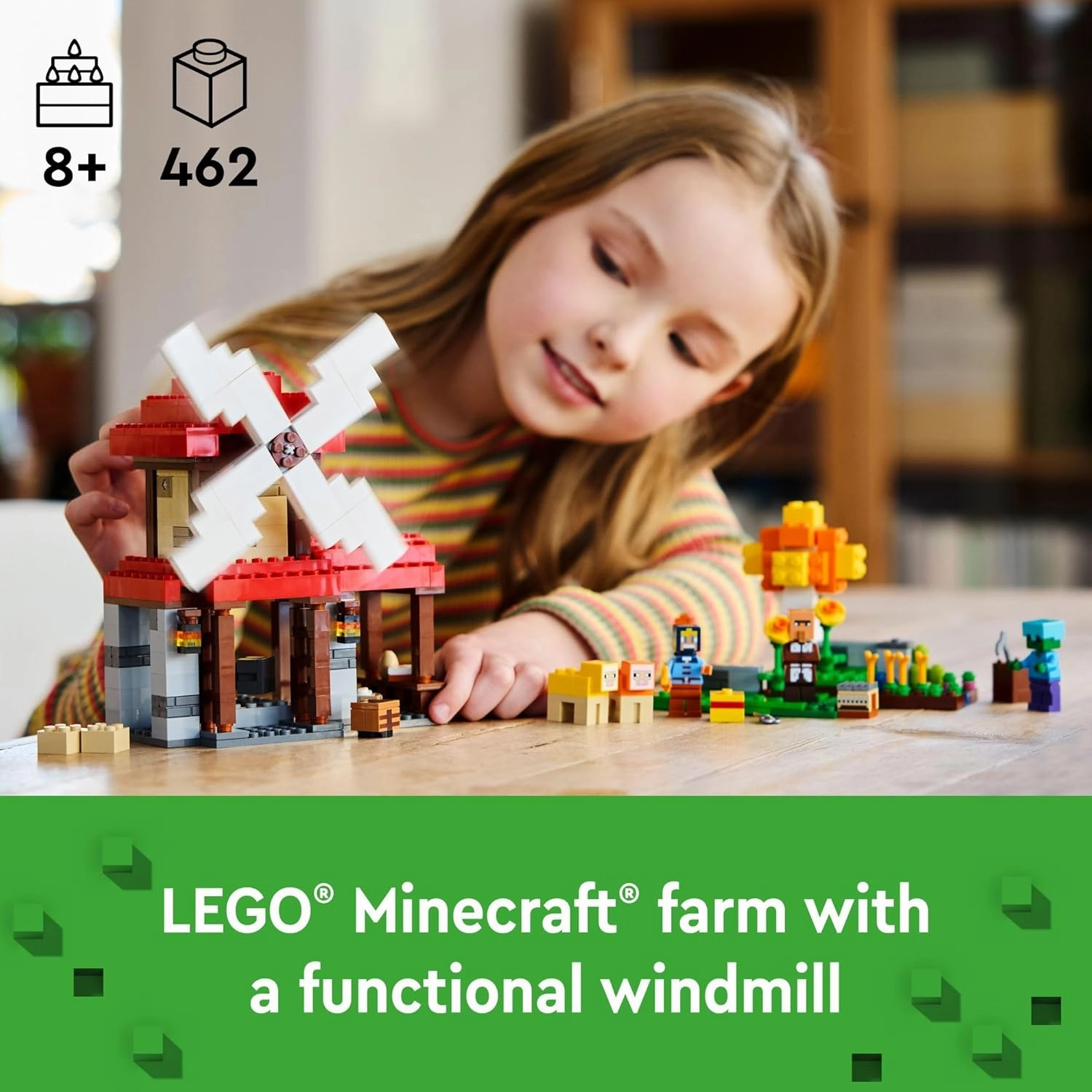 LEGO 6470610 Minecraft The Windmill Farm Buildable Video Game Toy 21262