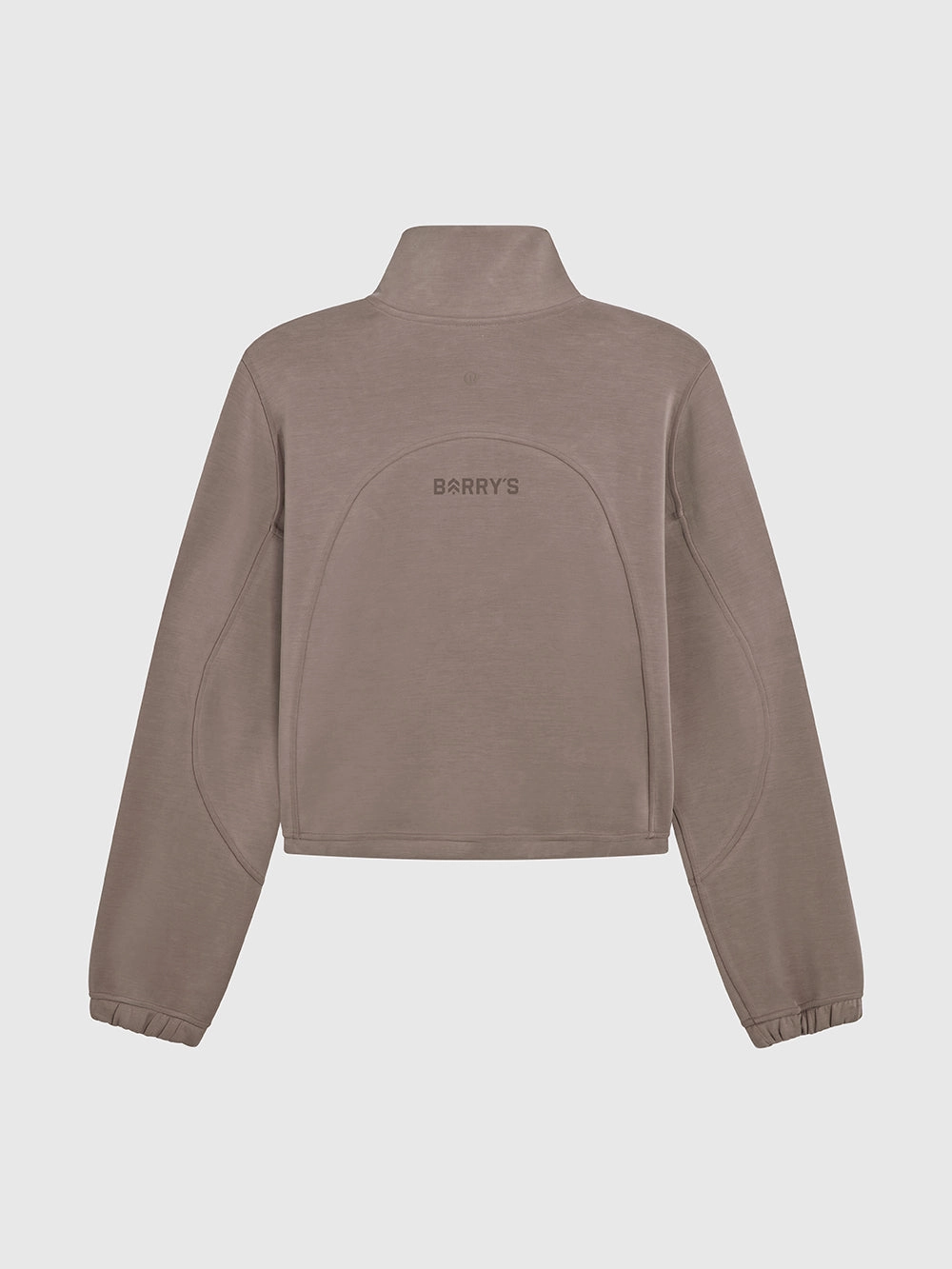 LULULEMON TAUPETASTIC BRUSHED SOFTSTREME HALF ZIP