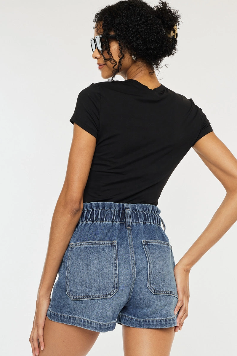 Maisy Ultra High Paper Bag Shorts