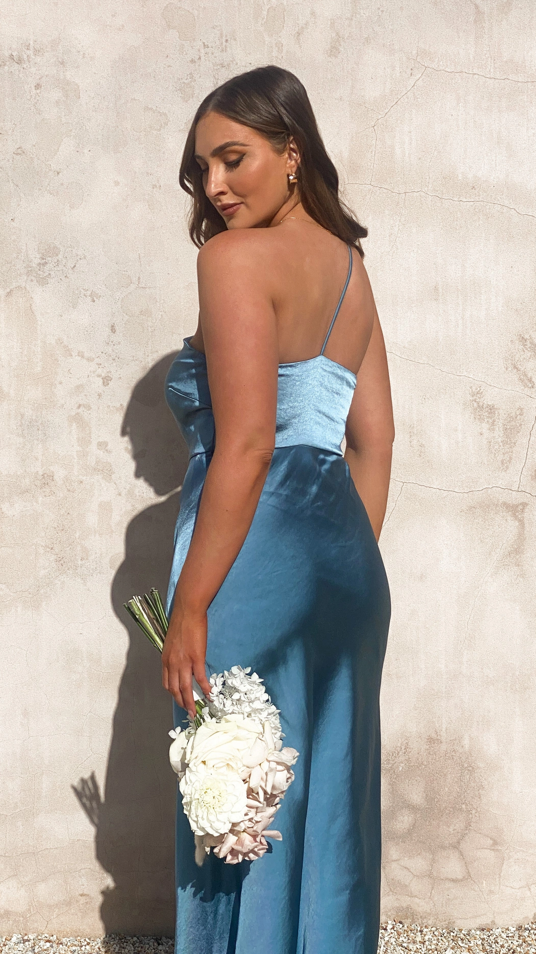 Margot Maxi Dress - Steel Blue