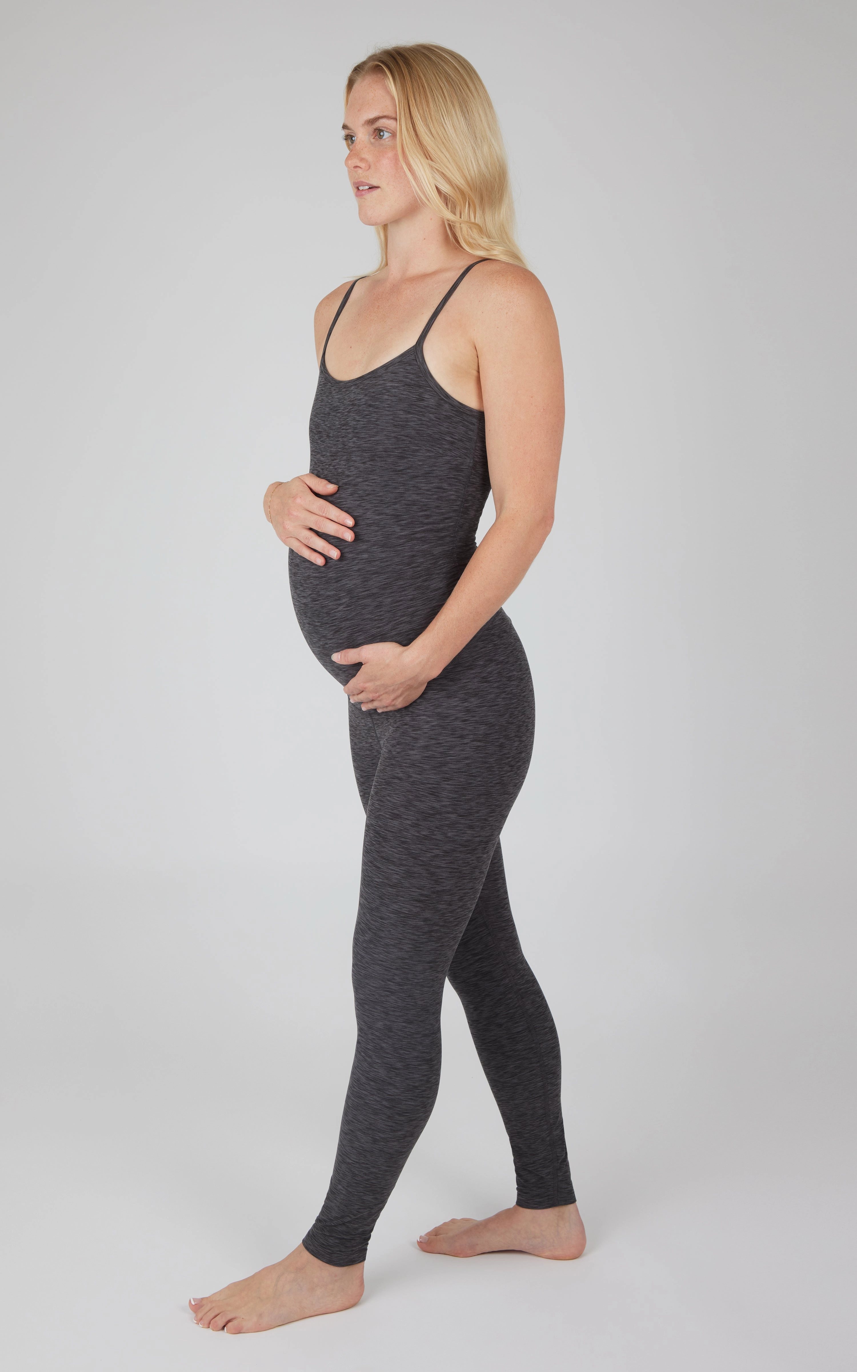 Maternity Heathered Lux Jumpsuit