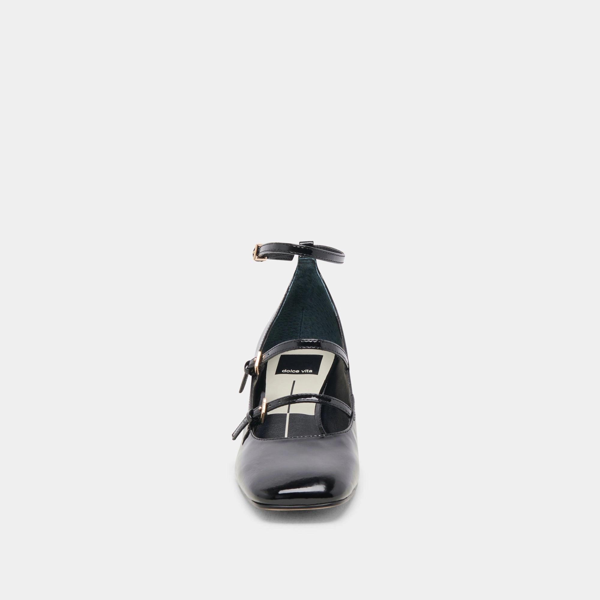 MEADOW HEELS MIDNIGHT PATENT LEATHER - re:vita