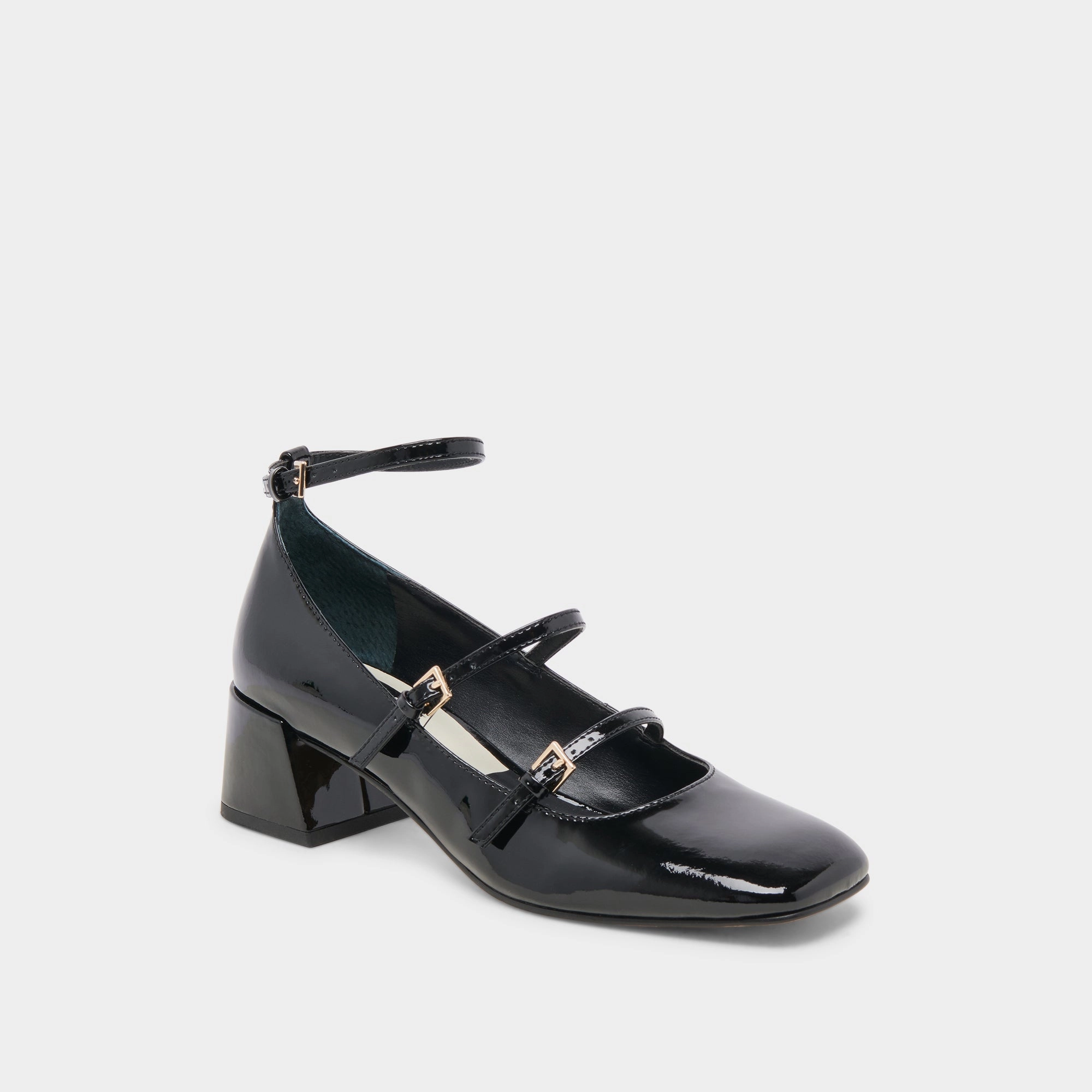 MEADOW HEELS MIDNIGHT PATENT LEATHER - re:vita