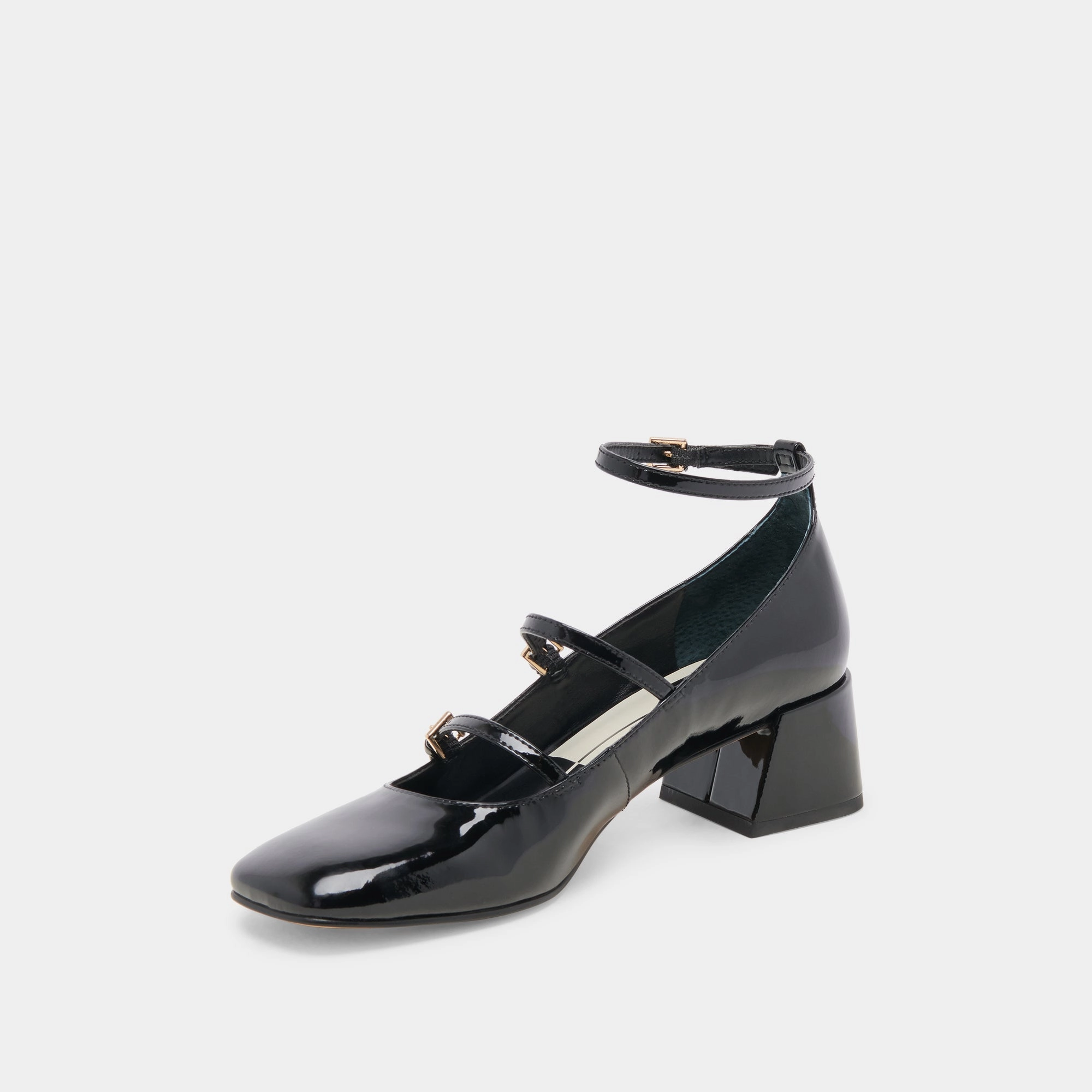 MEADOW HEELS MIDNIGHT PATENT LEATHER - re:vita