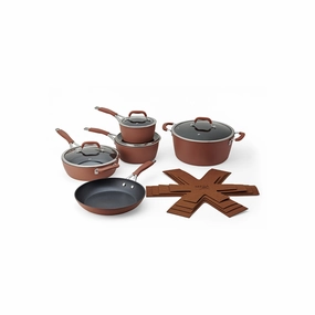 Mesa Mia 14-Pc. Non-Stick Cookware Set - TERRACOTTA ONE SIZE