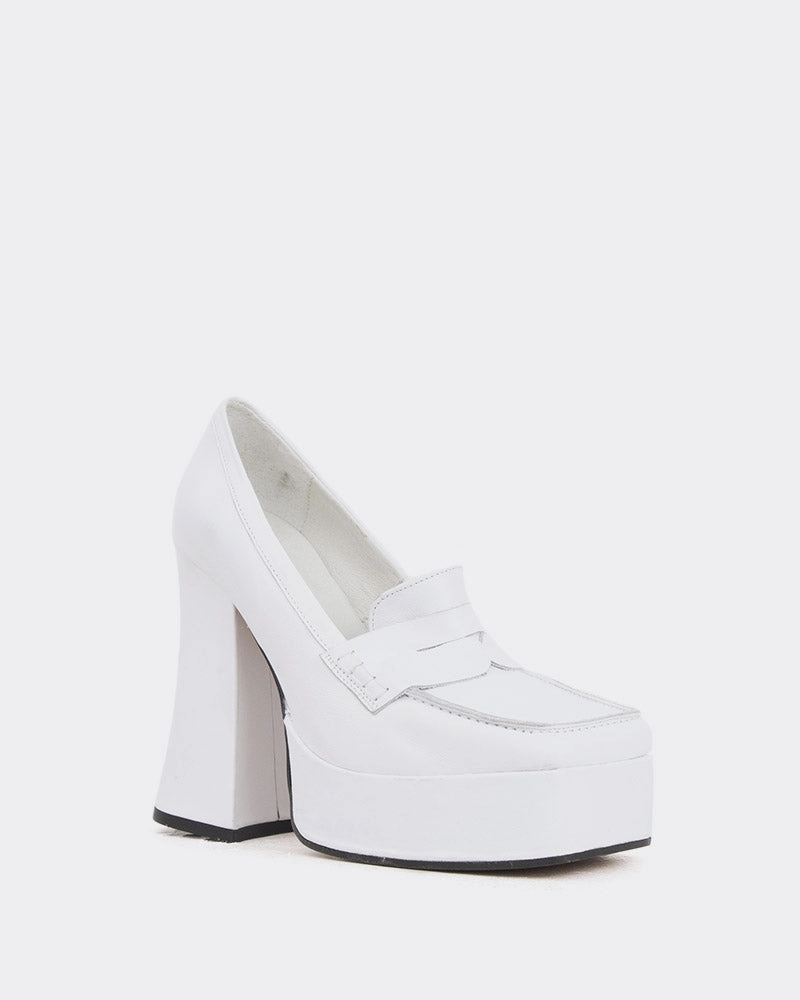Mestina White Leather