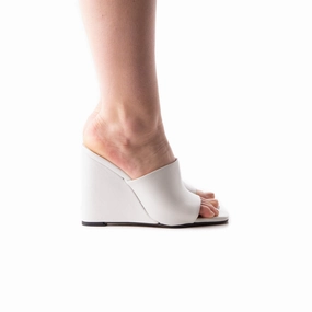 Minerva White Leather