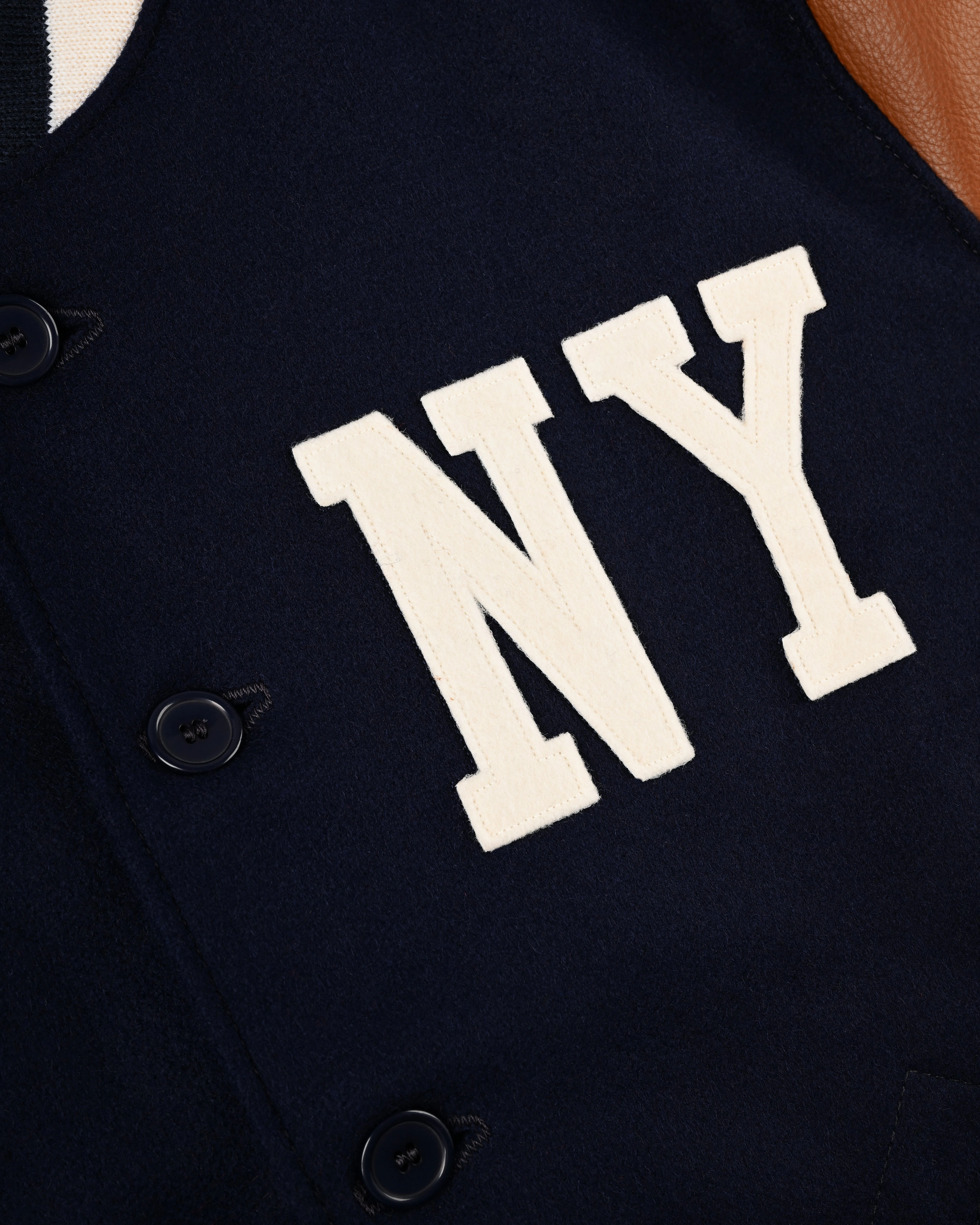 New York Black Yankees 1940 Authentic Wool & Leather Varsity Jacket