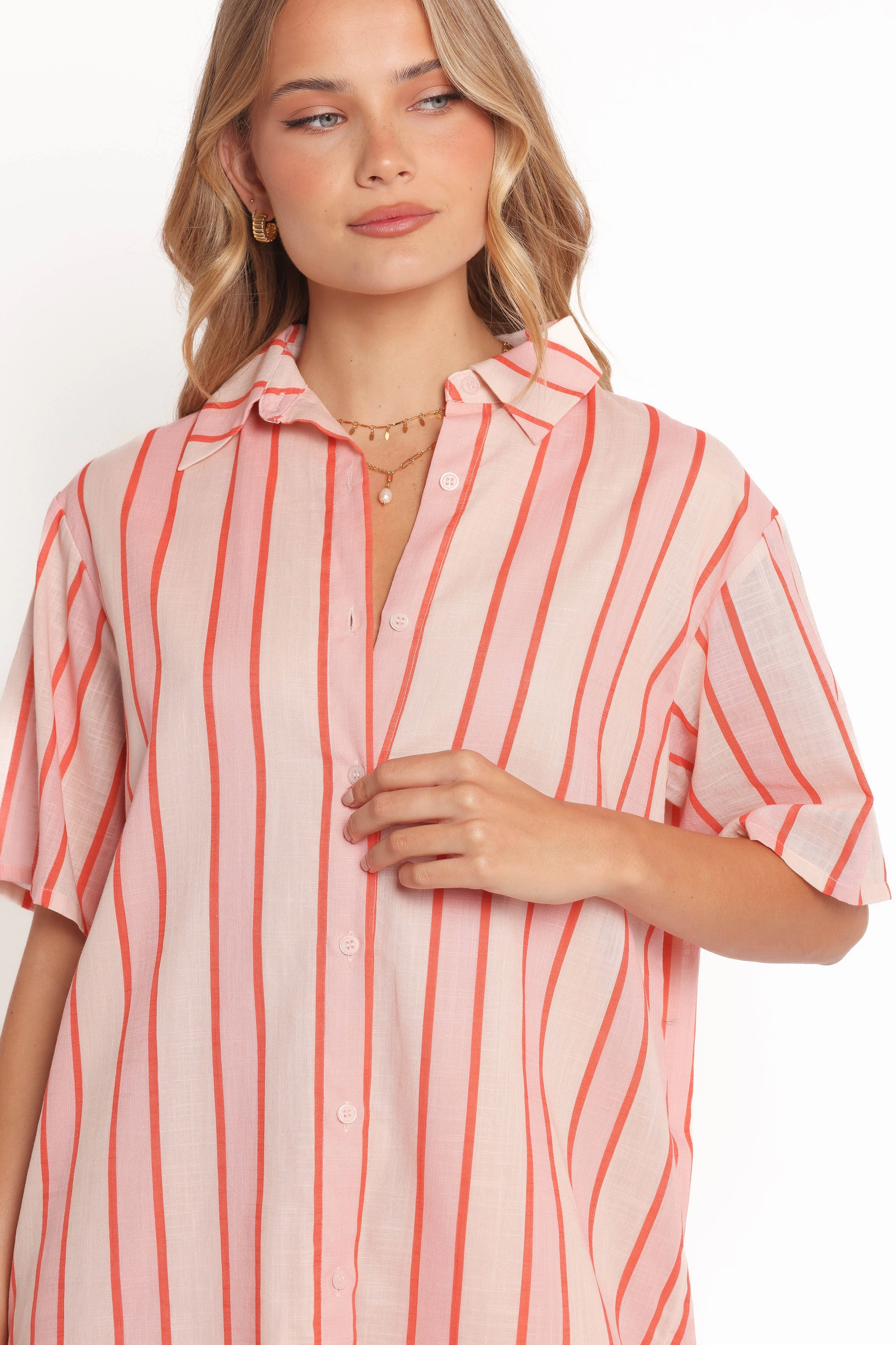 Norah Mini Dress - Pink Stripe