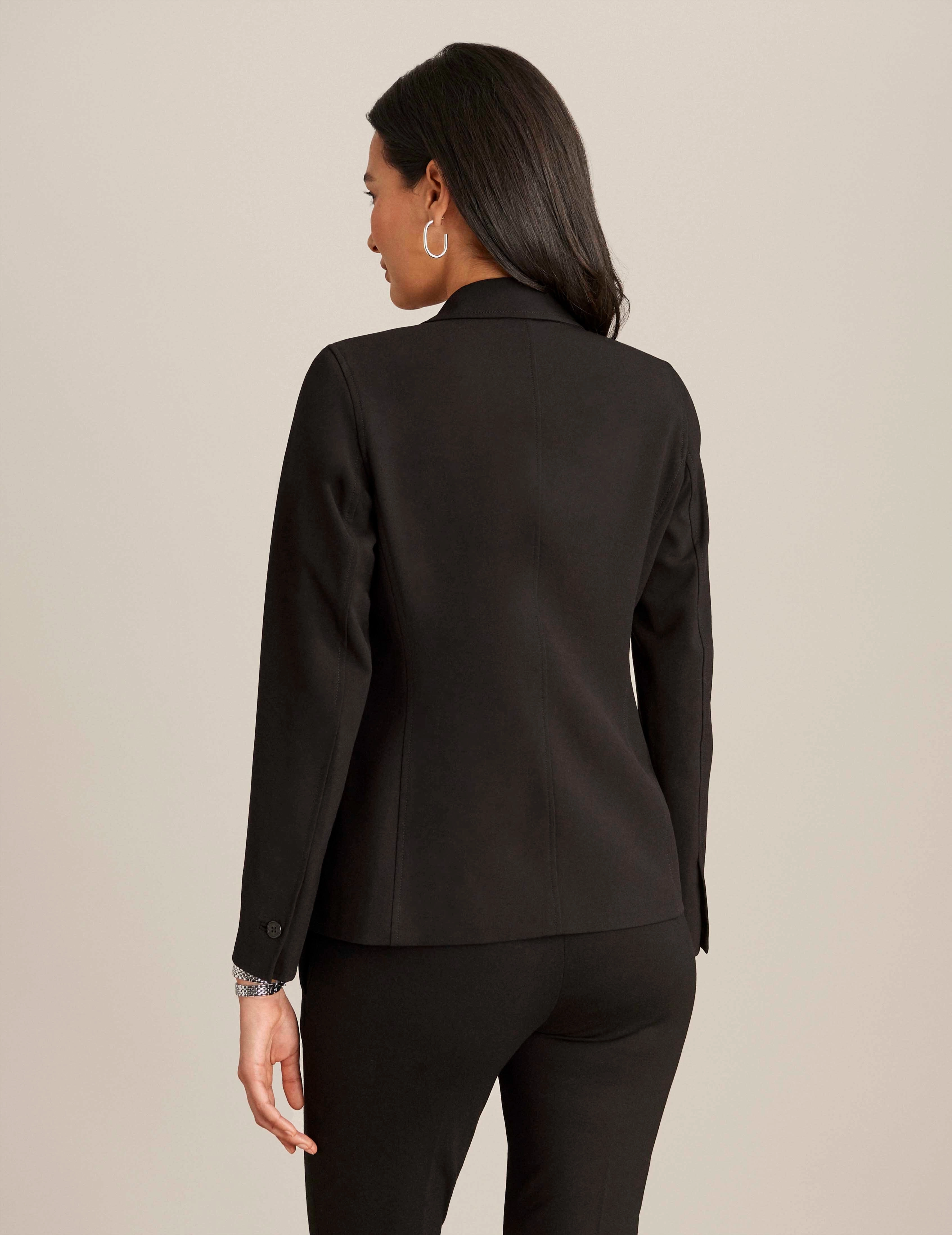 Notch Collar Jacket With Princess Seam - Sale