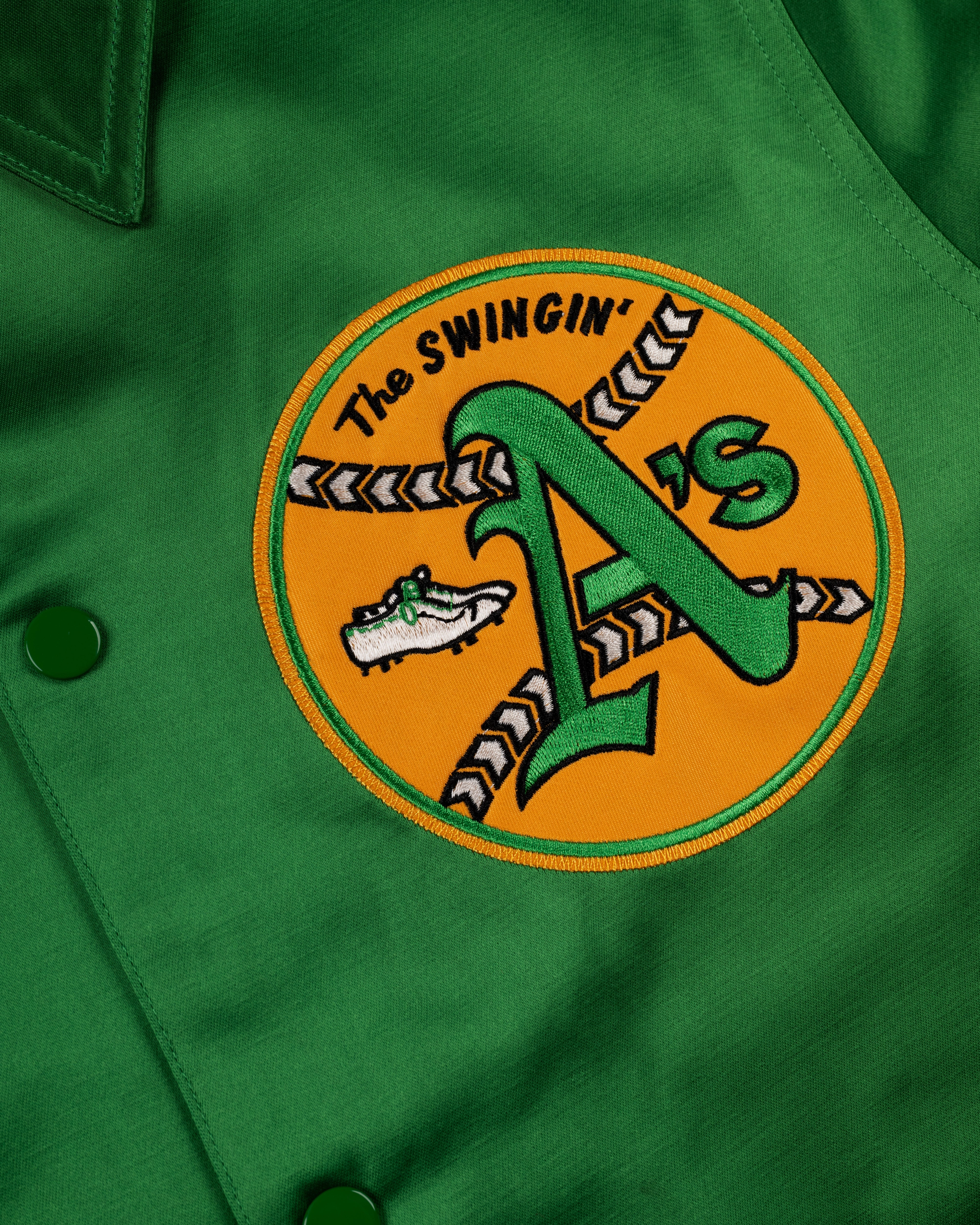 Oakland Athletics 1971 Authentic Satin Windbreaker Jacket