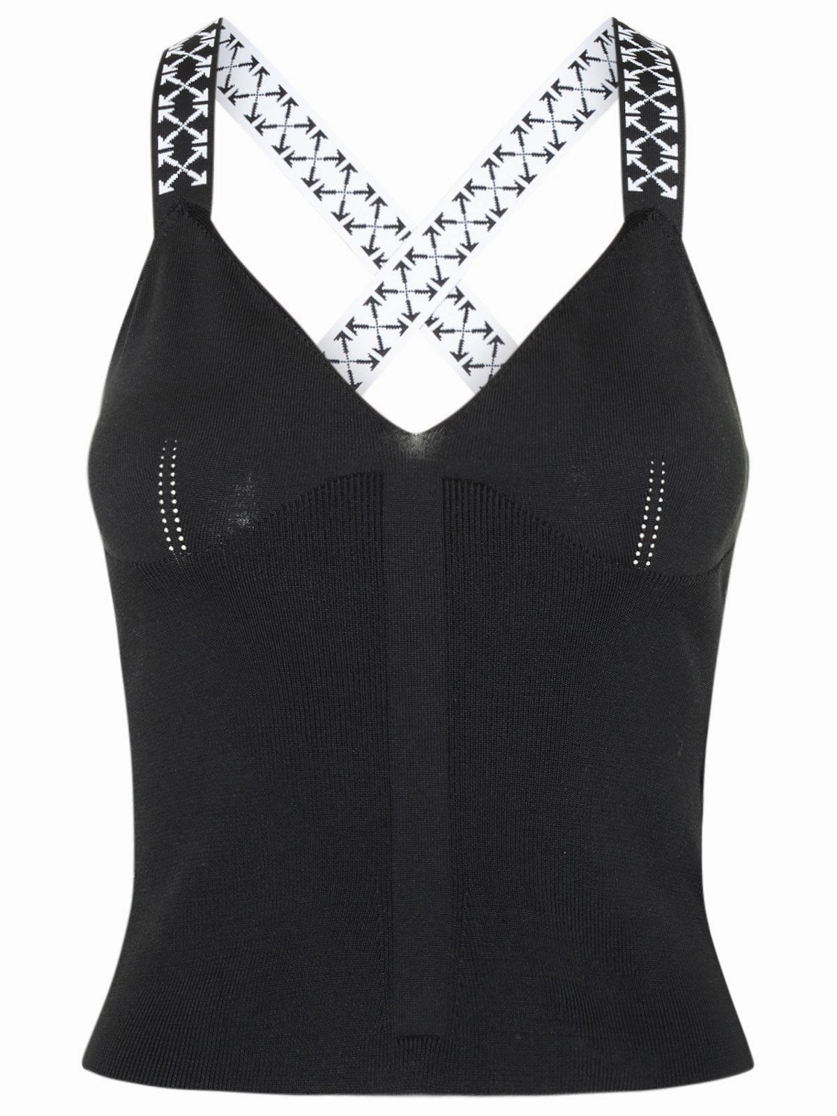Off-White Bold Arrows Logo Tape Tank Top