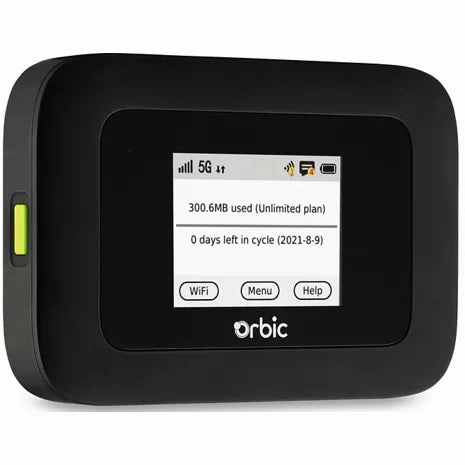 Orbic Speed 5G & 4G UW Mobile Data Hotspot R500L Locked to Verizon Only - Black