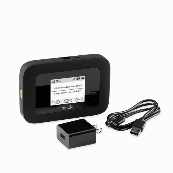 Orbic Speed 5G & 4G UW Mobile Data Hotspot R500L Locked to Verizon Only - Black