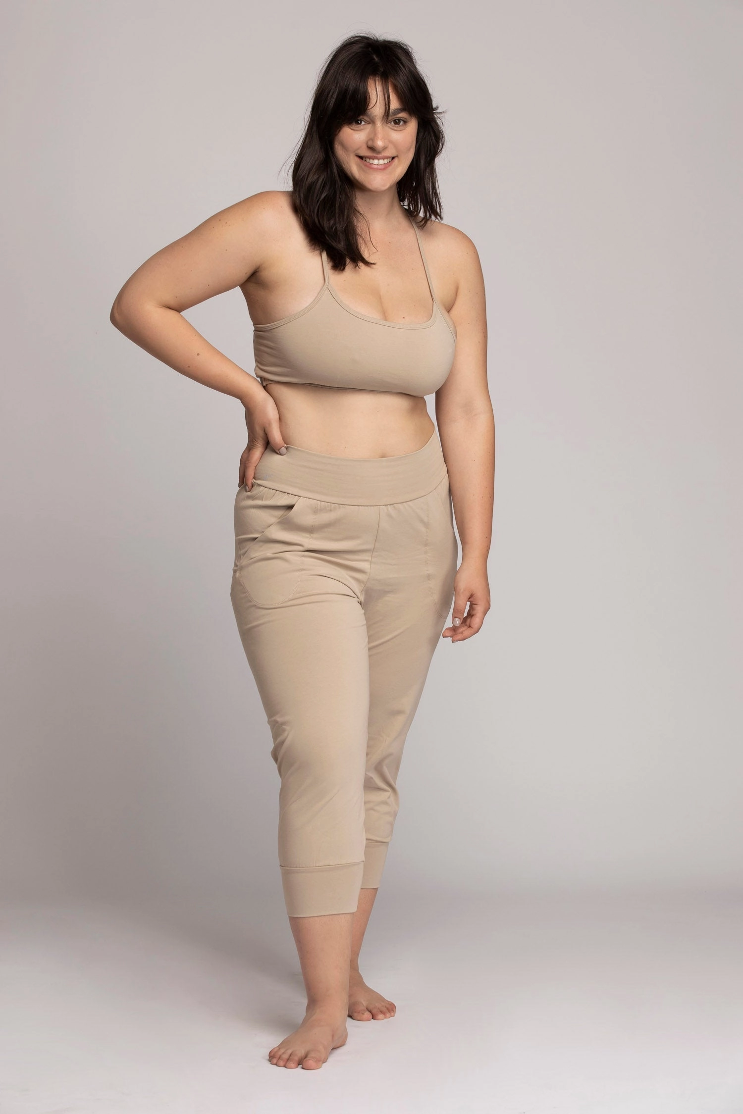 Organic Cotton Slouchy Capri Pants