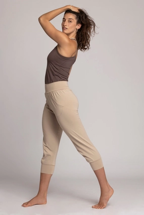Organic Cotton Slouchy Capri Pants