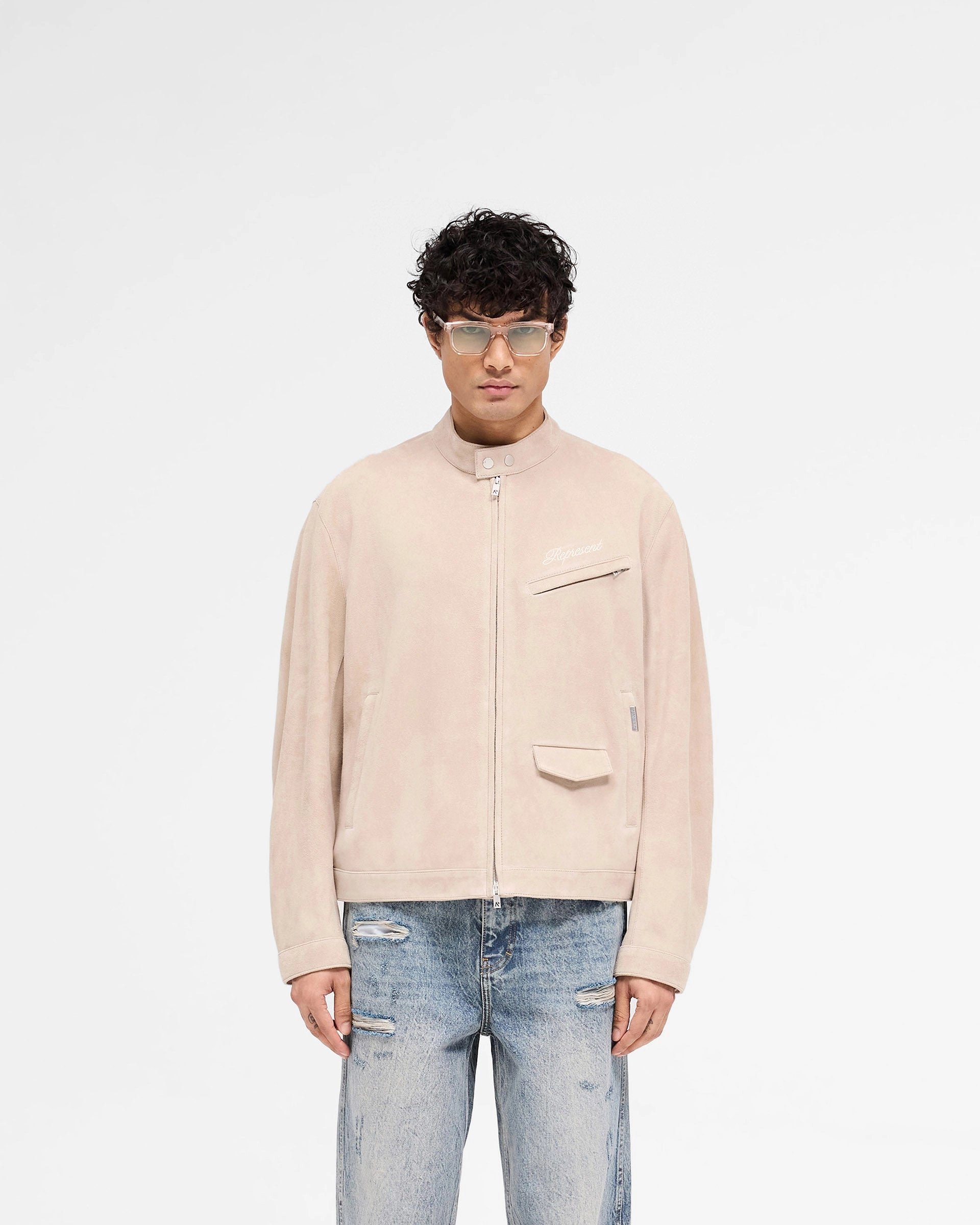 Overdrive Suede Jacket - Beige