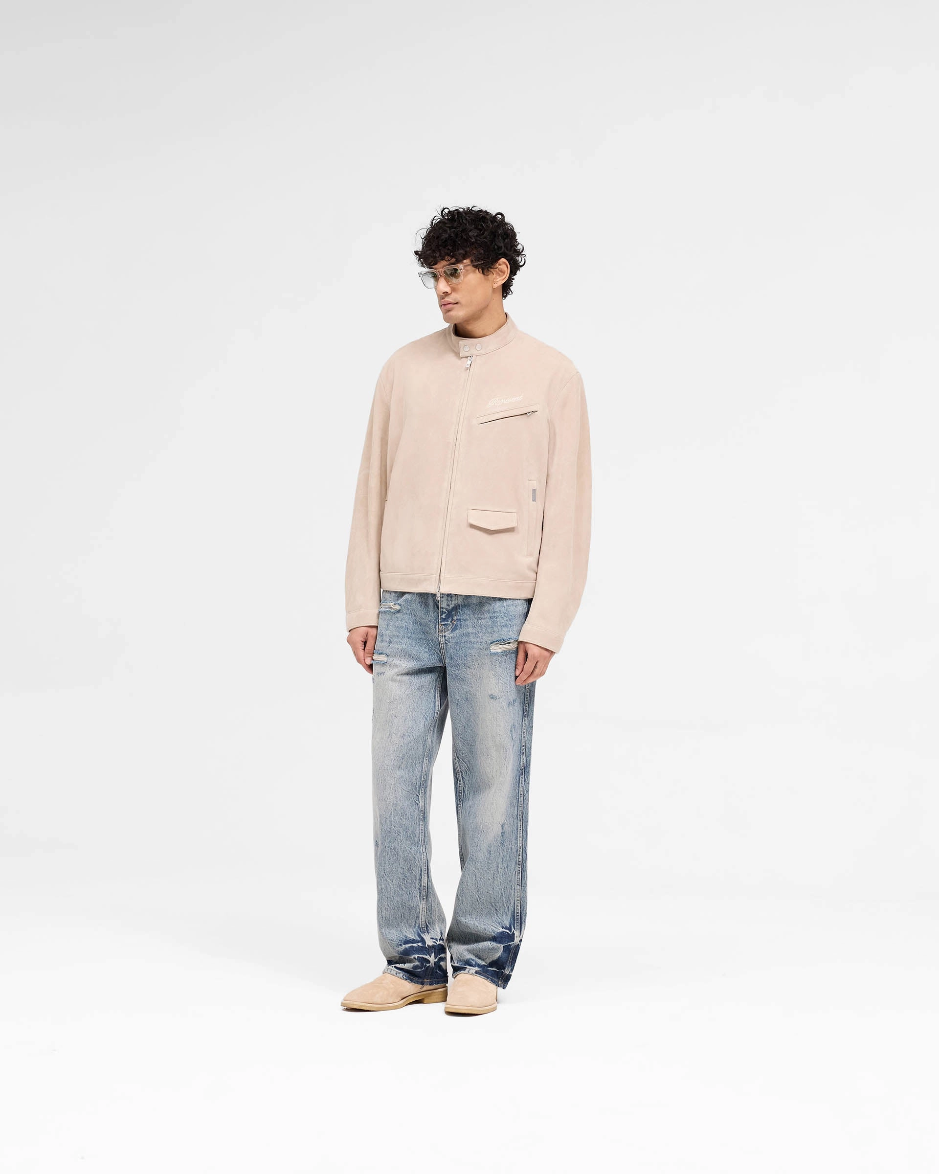 Overdrive Suede Jacket - Beige