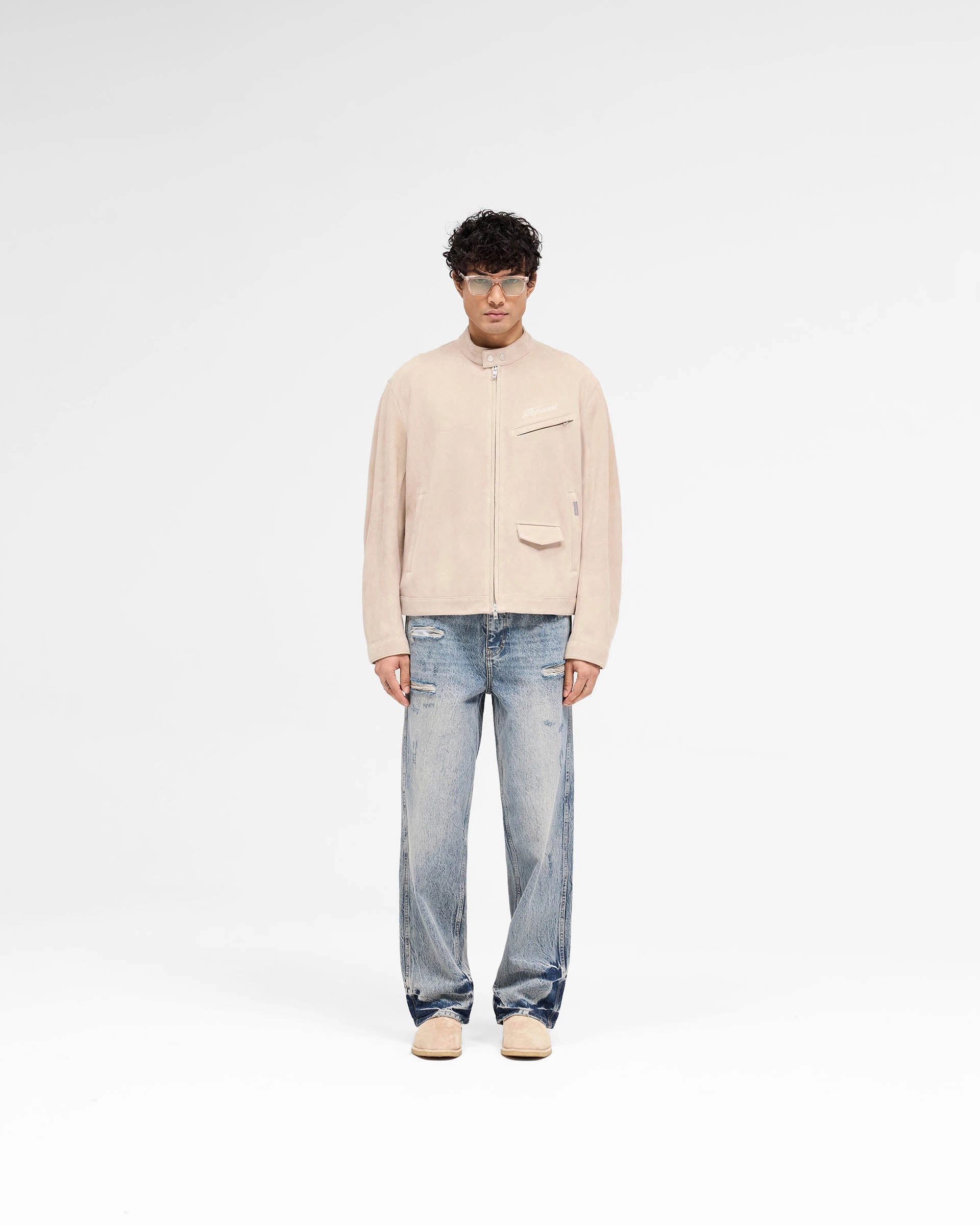Overdrive Suede Jacket - Beige