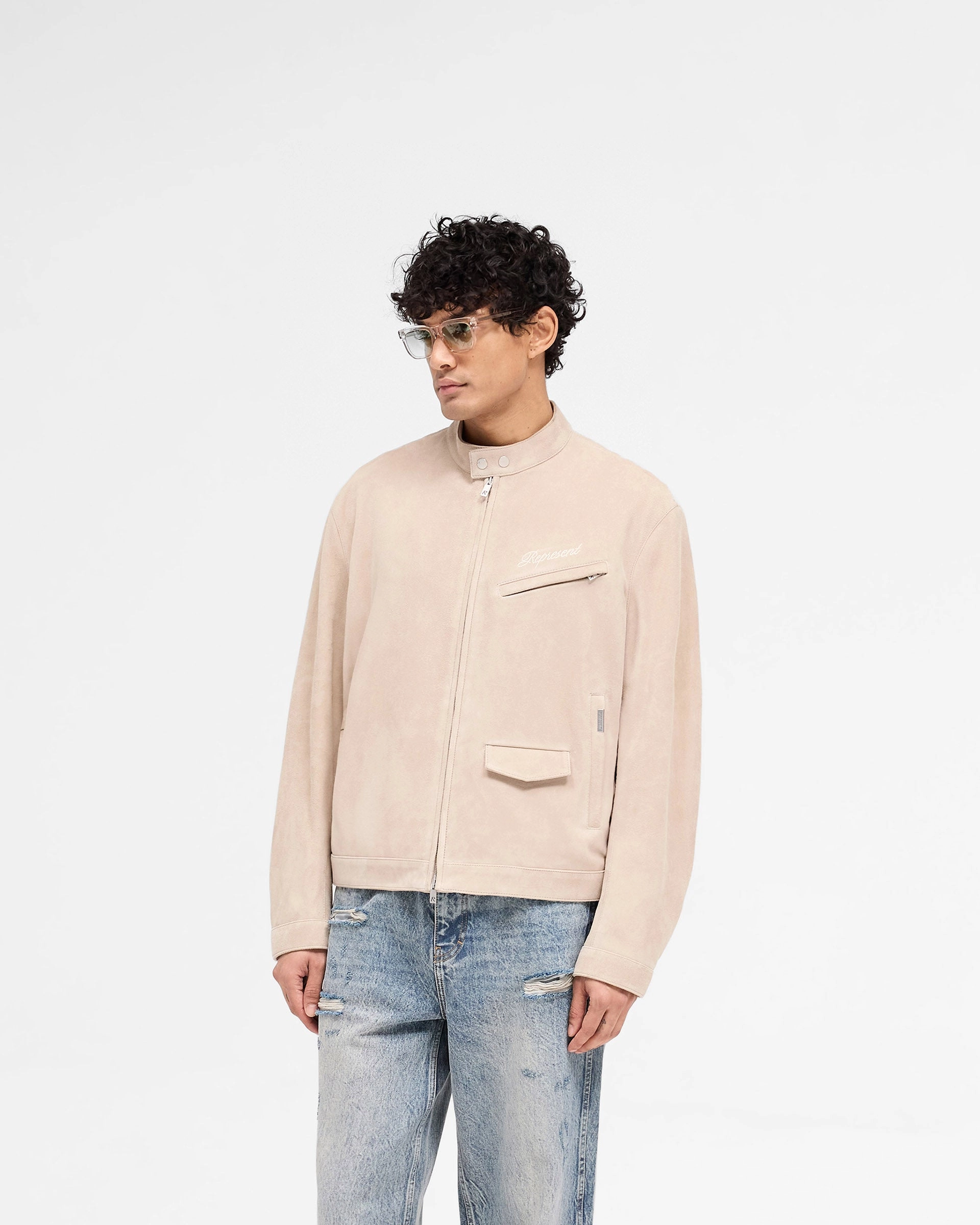 Overdrive Suede Jacket - Beige